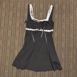MAJORELLE Black and White Mini Dress